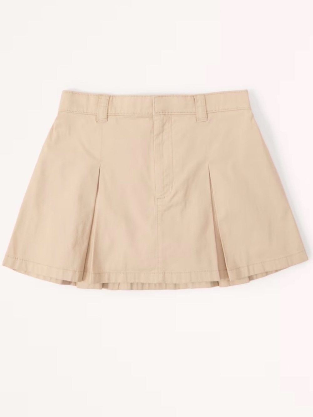 Abercrombie & Fitch Pleated Chino Mini Skort
